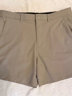 American Eagle Outfitters Men’s Flat Front Shorts in Light Khaki